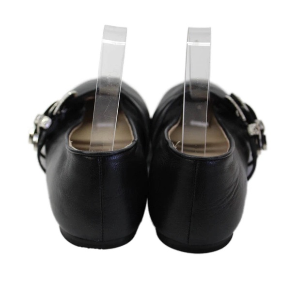 Le Monde Beryl Black Claudia Leather Ballet Flats - Picture 3 of 6